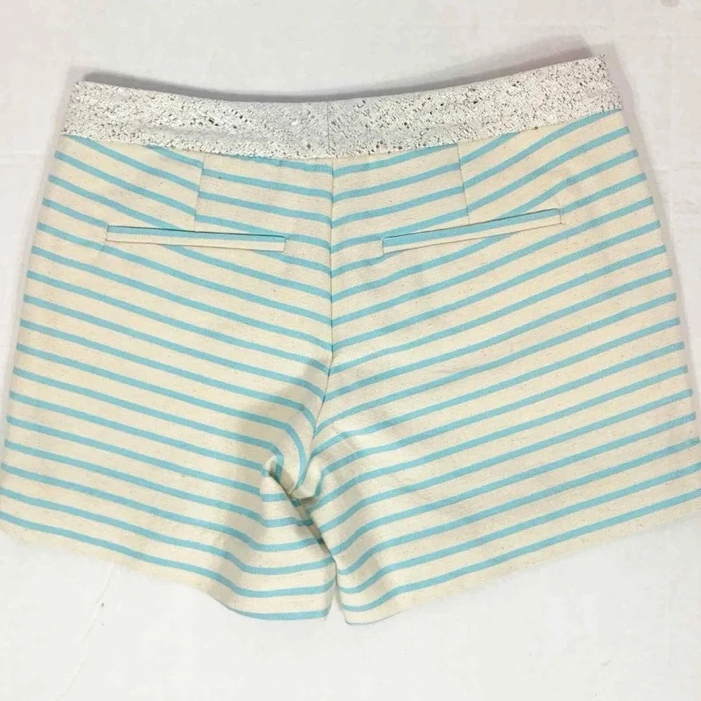 Lilly Pulitzer Callahan shorts blue horizon bay view metallic size 4